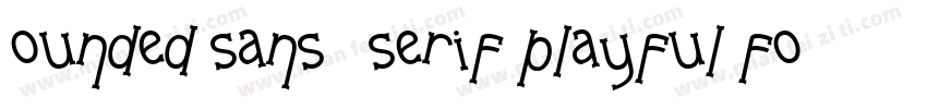 ounded sans   serif playful font字体转换